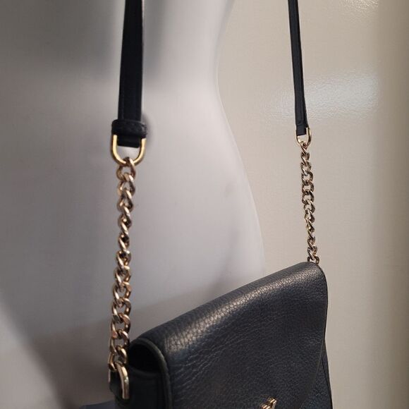 Michael kors midnight blue crossbody with gold chain - Picture 4 of 9